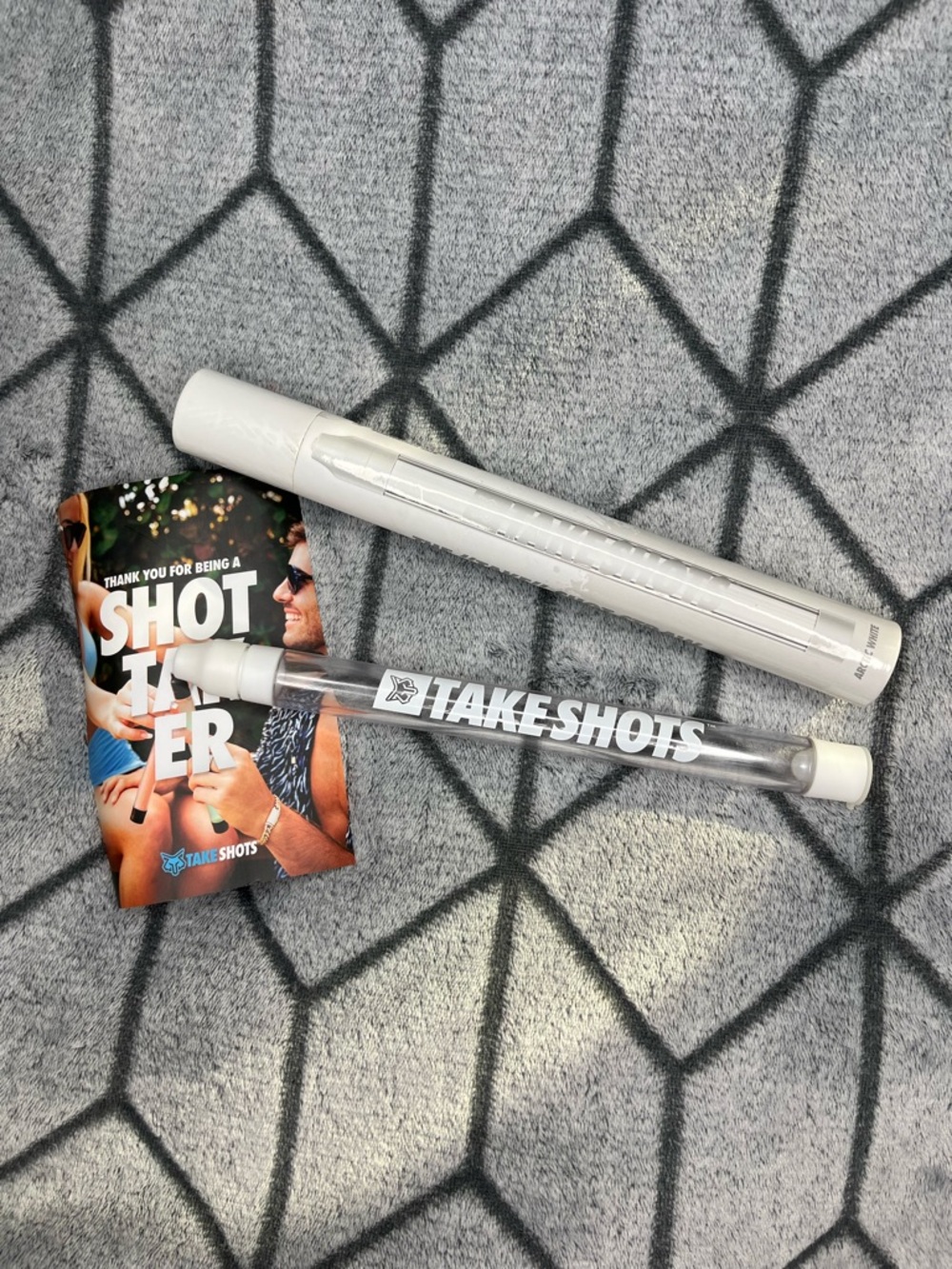 TakeShots Flask Holder Straw for Drinks & Chasers, Shots On the Go - 1oz
